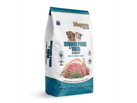 Magnum Iberian Pork & Tuna All Breed 12 kg  1.131 + dárek Magnum taška 