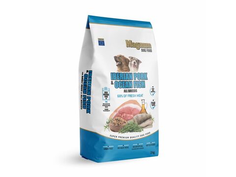 Magnum Iberian Pork & Ocean Fish All Breed 3 kg  1.127 + dárek Magnum taška 