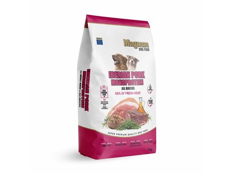 Magnum Iberian Pork & Monoprotein All Breed 3 kg  1.128 + dárek Magnum taška 