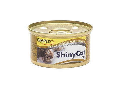 Gimpet shinyCat tuňák a kreveta a maltoza 2 x70g ve šťávě 