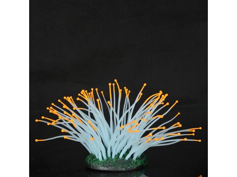 Aqua Lumo akvarijní dekorace silikonová sasanka 7 x 7 x10 cm oranžová 4759