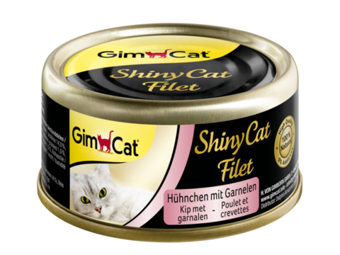 Gimcat shinyCat filet kuře a krevetou 70g ve šťávě 