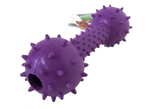 Tatrapet hračka pro psa dentální kost 16 cm tvrdá guma fialová