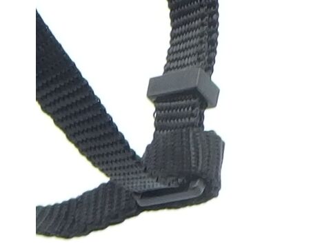Nayeco postroj Basic Negro nylon černý 20 mm x 35 -50 cm