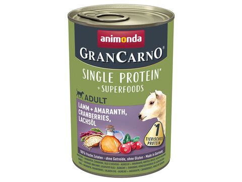 Animonda GranCarno Superfoods jehněčí,amarant,brusinky,los.olej 400 g pro psy