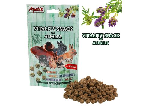 Apetit Vitality Snack with Alfalfa 80 g pro hlodavce vojtěška