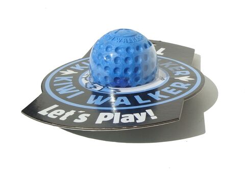 Kiwi Walker hračka pro psa plovací míček z TPR pěny, průměr 7 cm modrá