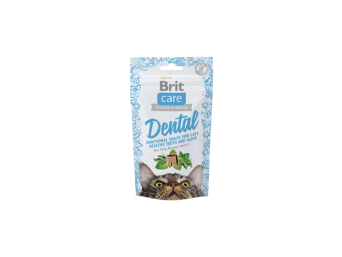 Brit Care Cat snack Dental 50 g krůta a bylinky  