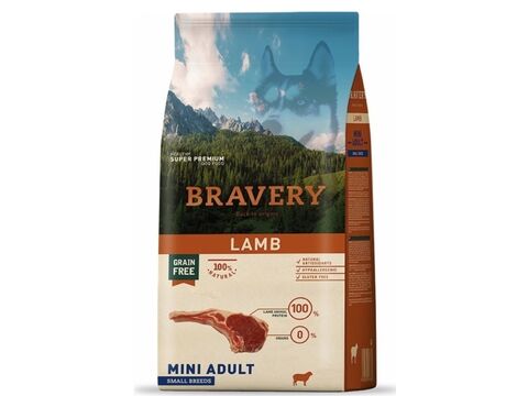 Bravery dog Adult mini grain free lamb 7 kg  