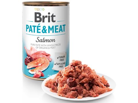 Brit Paté & Meat Salmon 400 g grain free 