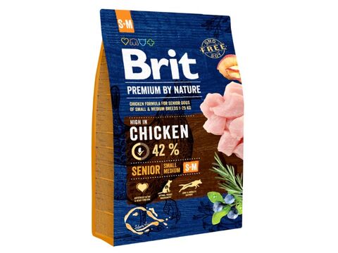 Brit Premium by Nature Senior S+M 3 kg 