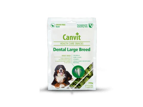 Canvit Grain Free Dental Large Breed 250 g kachní, ústní péče 