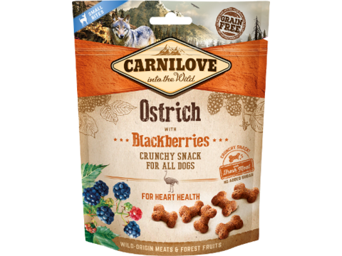 Carnilove Dog Crunchy Snack Ostrich & Blackberries 200g 16.635