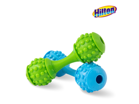 Hilton hračka pro psa dentální činka 15 cm modrá 