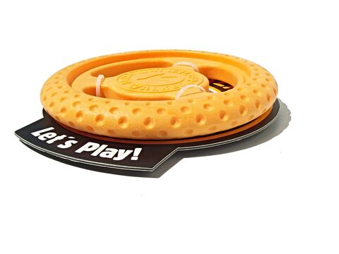 Kiwi Walker hračka pro psa házecí a plovací frisbee z TPR pěny průměr 16 cm oranžová