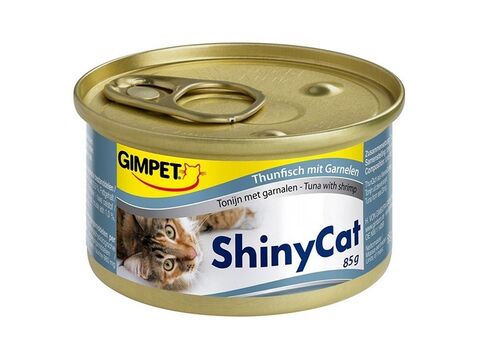 Gimpet shinyCat tuňák s krevetami 2 x 70 g v želé