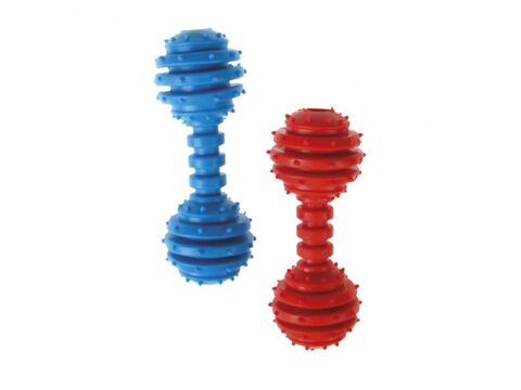 Tatrapet hračka pro psa dentální činka 12 cm, guma, červená