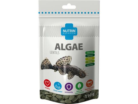 NUTRIN Aquarium Algae Lentils 110 g tablety 