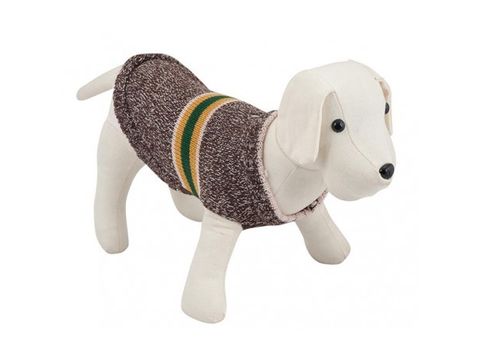 Nayeco svetr pro psa s roláčkem hnědý melír 50 cm realná délka 45 obvod 40 cm doprodej 