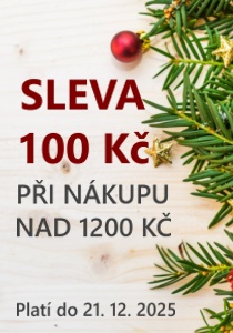 Vánoční sleva 100 Kč při nákupu nad 1200 Kč