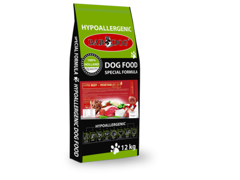 Bardog Hypo Beef-vegetables 50 12 kg granule lisované za studena 