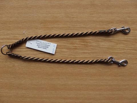 Rozdvojka spirála průměr 6 mm/ 2x30 cm černo-béžová