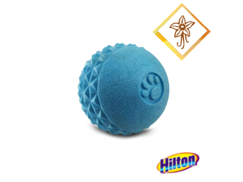 Hilton hračka pro psa tvrdý míček 6,4 cm s vůní vanilky modrá