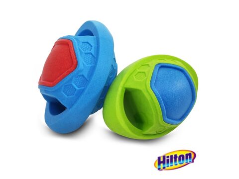 Hilton hračka pro psa plavací ragby míč 9 cm modrá