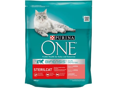 Purina ONE Sterilcat 800 g s losos a pšenice  