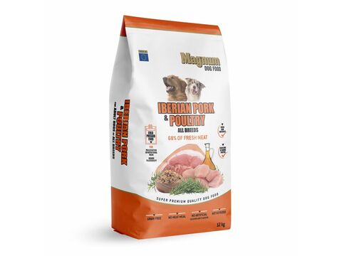 Magnum Iberian Pork & Poultry All Breed 12 kg  1.130 + taška