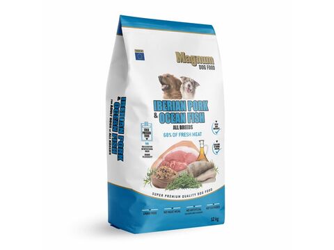 Magnum Iberian Pork & Ocean Fish All Breed 12 kg  1.132 + taška