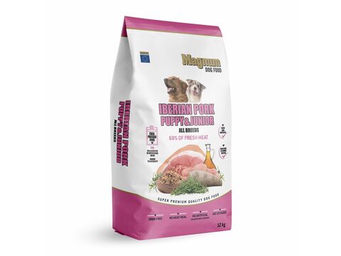 Magnum Iberian Pork Puppy & Junior 12 kg 1.134 + dárek Magnum taška 