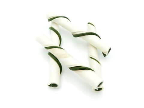 Magnum Rawhide roll stick trubičky 12,5 cm  40 ks bílo-zelené