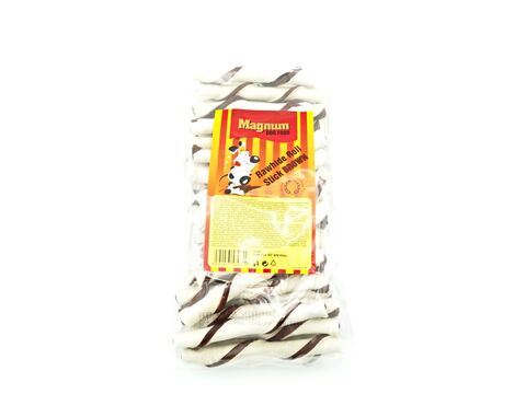 Magnum Rawhide roll stick trubičky 12,5 cm 40 ks bílo-hnědé  