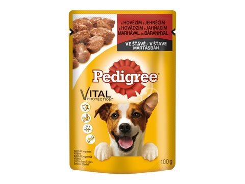 Pedigree adult hovězí a jehněčí 100g kapsa