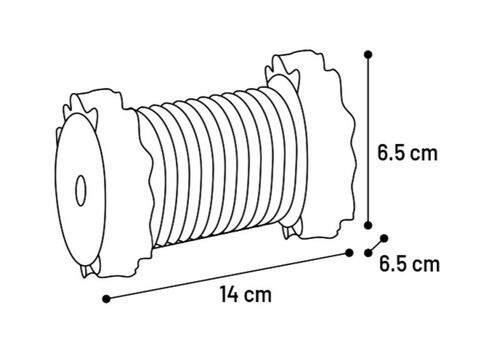 Flamingo hračka pro hlodavce váleček z trávy na okusování 14 x 6,5 x 6,5 cm
