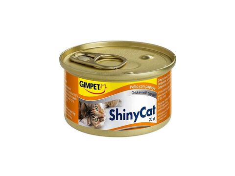 SHINY CAT kuře+papaja 2 x 70 g v želé