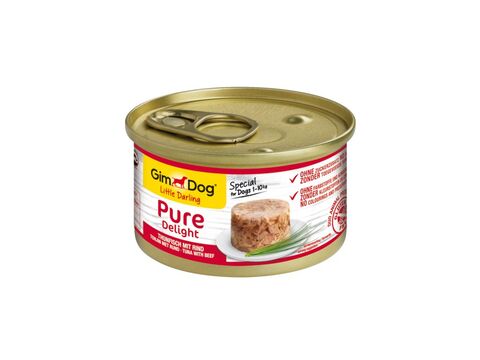 Gimdog shinydog pure delight tuňák s hovězím 70 g  