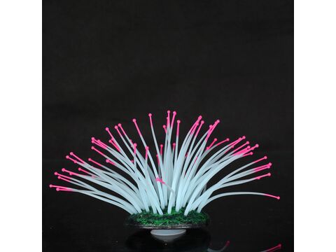 Aqua Lumo akvarijní dekorace silikonová sasanka 7 x 7 x10 cm růžová 4759