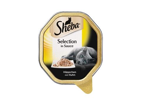 Sheba drůbeží kousky v omáčce 85 g vanička 