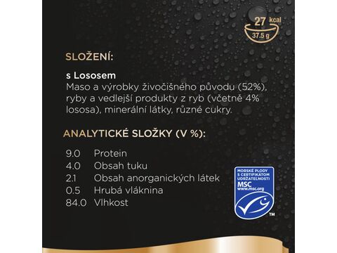 Sheba luxusní paštika s lososem vanička 6 x 37,5 g 