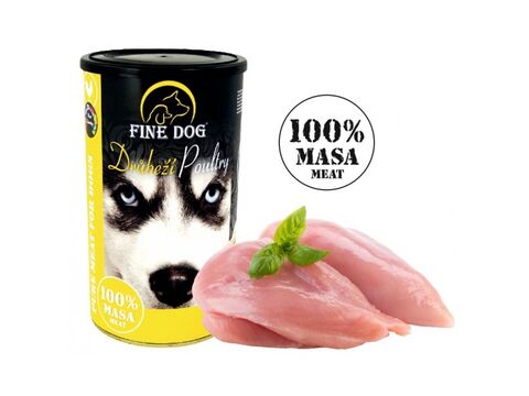 Fine dog 100% masa drůbeží 1200 g 