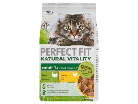 Perfect Fit Sterile 6 x 50 g kapsa s krůtím a kuřecím ve šťávě 
