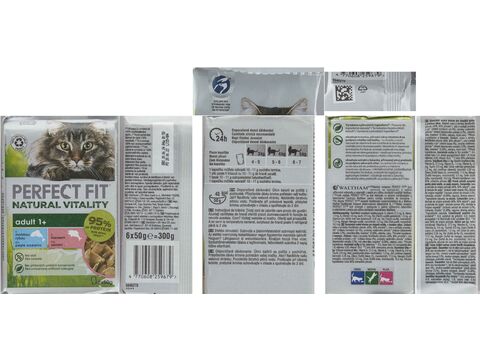 Perfect Fit 6 x 50 g kapsa s mořskou rybou a lososem ve šťávě 