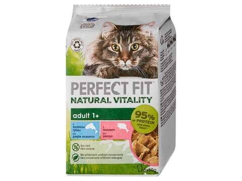 Perfect Fit 6 x 50 g kapsa s mořskou rybou a lososem ve šťávě 