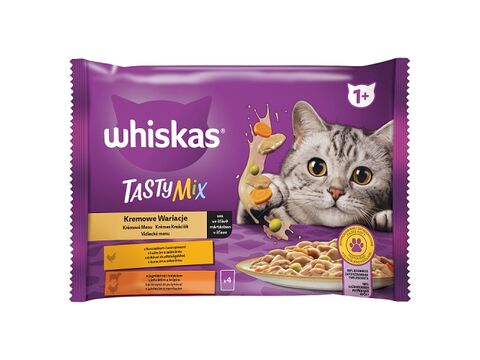 Whiskas adult krémová omáčka  4 x 85 g