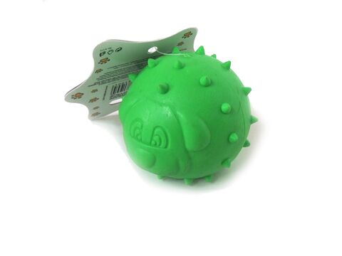 Tatrapet hračka pro psa míček pes 6,5 cm na pamlsky tvrdá guma zelená