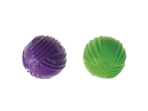 Tatrapet hračka pro psa míček pískací průměr 7 cm vinyl fialový  