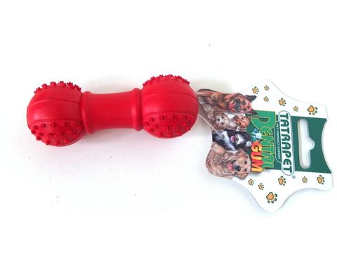 Tatrapet hračka pro psa činka s výstupky 10 cm, tvrdá guma, červená