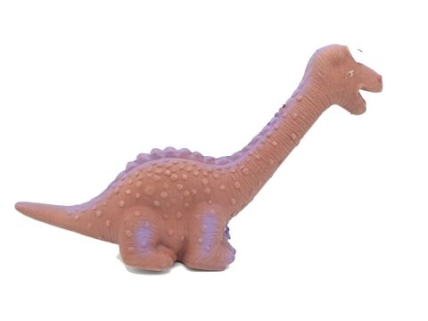 Tatrapet hračka pro psa dinosaurus pískací, 19 cm latex fialová